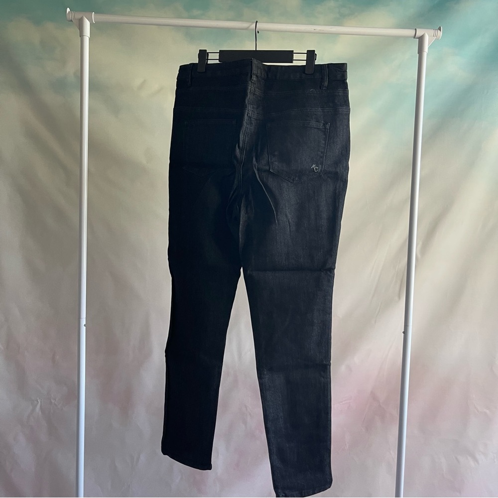 NWOT ModCloth Button Fly High Rise Black Skinny Jeans Womens Size 16 - Picture 4 of 7